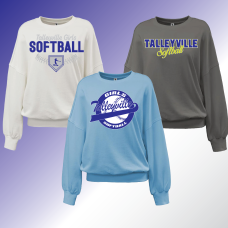 Talleyville Ladies Drop Shoulder Crew